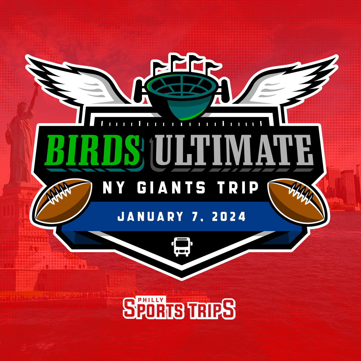 Ultimate Birds Tailgate – Eagles vs. Commanders – Philly Sports Trips